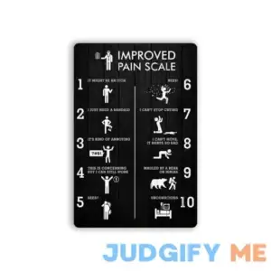 Massage Therapist Improved Pain Scale Poster Gift for Men Women Home Gift Yard Garden Bar Pub Novelty Funny Celebration Courtyard Posters Garage