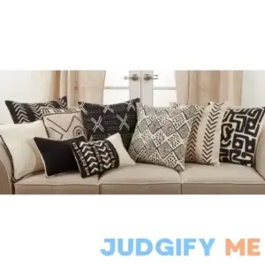 Saro Lifestyle SARO Square Filled Throw Pillow Chevron Design