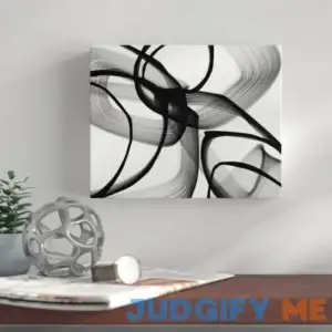 Abstract Poetry in Black and White Irena Orlov Print on Canvas Mercury Row