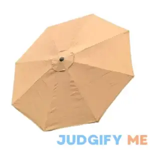 BELLRINO DECOR Replacement Strong & Thick Umbrella Canopy for 9ft 6 Ribs