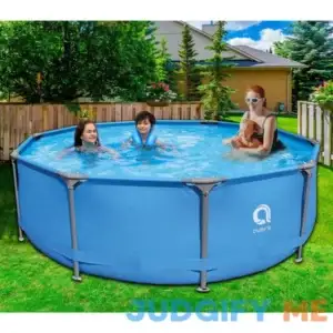 JLeisure Avenli 10' x 30" Steel Frame Above Ground Outdoor Swimming Pool Set