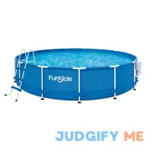 Funsicle Outdoor Activity Round Frame Above Ground Swimming Pool Set