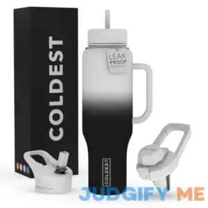 Coldest Tumbler with Handle and Straw Lid 3 Lids Insulated Reusable Stainless Steel Water Bottle Travel Mug