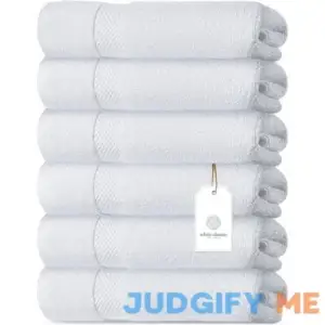 White Classic Luxury Cotton Hand Towel 16x30
