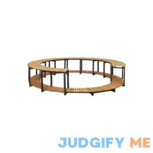 vidaXL Spa Surround 107.5"x20.9" Solid Acacia Wood 0091