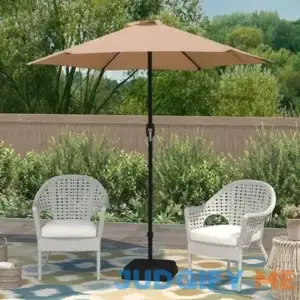 Abble Outdoor Patio Umbrella with Crank and Tilt