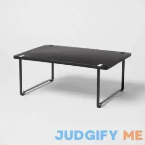 Brightroom Metal Stacking Shelf with Powder Coated Finish Black