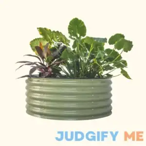 Vego Garden Tall 42 Wide Round Metal Raised Garden Bed