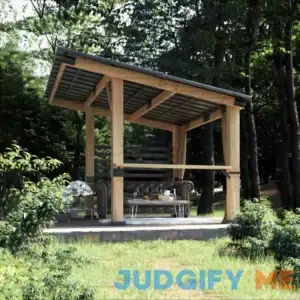 12 Ft. W X 10 Ft. D Cedar Wood Patio Gazebo COZYWOR