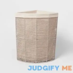 Brightroom Tapered Corner Hamper Gray