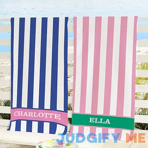 Personalized Cabana Beach Towel- Personal Creations Customized Beach Towels Outdoor Gifts Personalized Cabana Beach Towel- Personal Creations Customized Beach Towels Outdoor Gifts