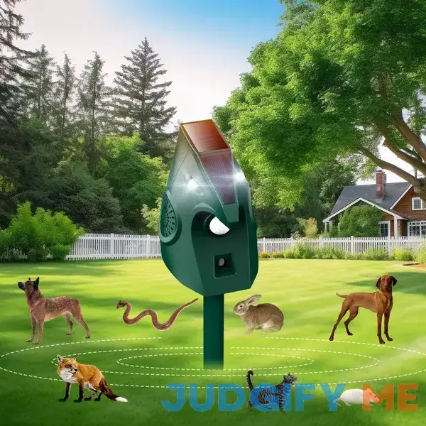 Hoistspark PIR Motion Detector Animal Repeller Devices with Solar Energy & 2 Working Modes Dog Bark Control Hoistspark PIR Motion Detector Animal Repeller Devices with Solar Energy & 2 Working Modes Dog Bark Control