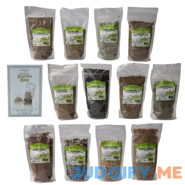 12 Lb Sprouting Seed Assortment 1 Lb Ea. of Organic Sprout Seeds 12 Lb Sprouting Seed Assortment 1 Lb Ea. of Organic Sprout Seeds