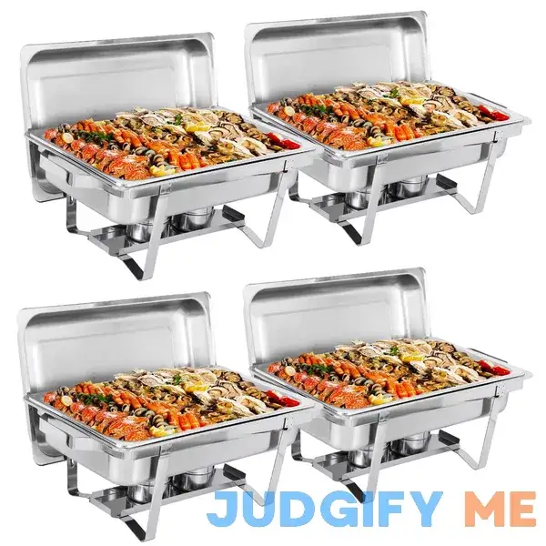 Nova Microdermabrasion 4 Pack Chafing Dish Buffet Set 8 Qt Stainless Steel Complete Chafer Set Catering Warmer Set with Water Pan Nova Microdermabrasion 4 Pack Chafing Dish Buffet Set 8 Qt Stainless Steel Complete Chafer Set Catering Warmer Set with Water Pan