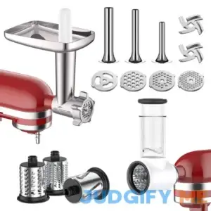 Meat Grinder&slicer Shredder Attachment For Kitchenaid Stand Mixer For Kitchenaid Mixer Accessories Includes Metal Meat Grinder with Sausage Stuffer