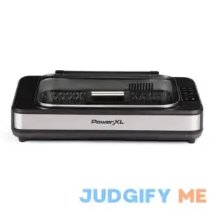 Power XL Smokeless Grill Elite Plus Indoor Electric Grill with Tempered Glass Lid