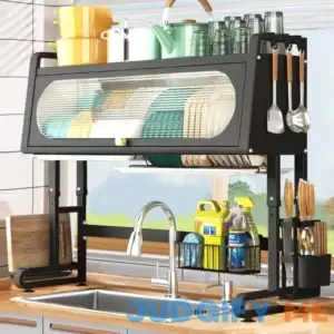 wercome Over The Sink Dish Drying Rack 3 Tier Large Dish Rack Metal Over The Counter Dish Drying Rack Kitchen Sink Shlef Adjustable