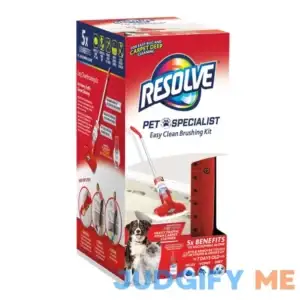 Resolve Pet Specialist Easy Clean Brushing Kit includes heavy Traffic Foam Carpet Cleaner