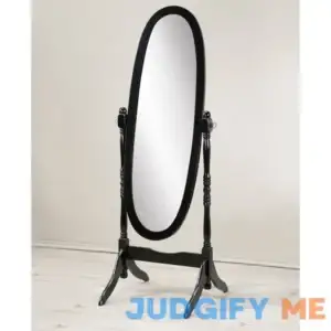 Copper Grove Monks Hood Traditional Wooden Floor Cheval Mirror