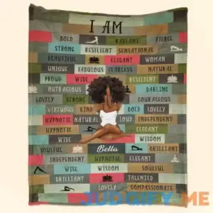I Am Black Woman - Personalized Blanket
