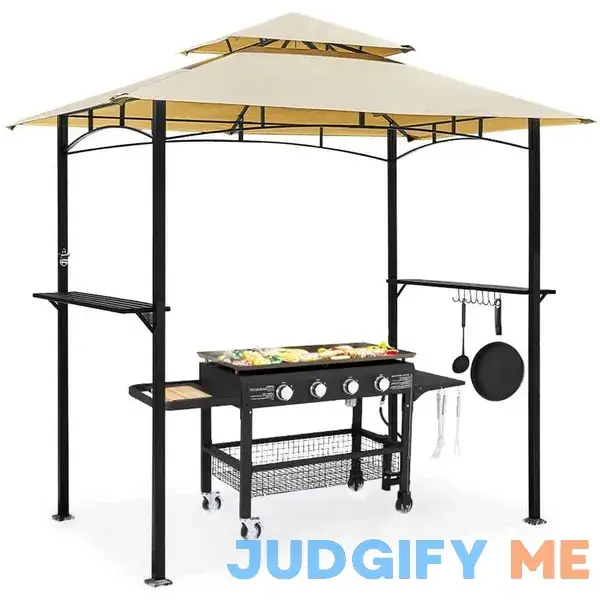 8 ft. x 5 ft. Beige Outdoor Patio Grill Gazebo 8 ft. x 5 ft. Beige Outdoor Patio Grill Gazebo