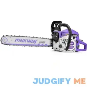 PINKWAY 2-cycle 63cc Saw Gas Powered Chainsaw 20" Chain Saws Petrol Saw Handheld Cordless Chainsaw for Cutting Trees Wood Branch
