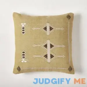 West Elm Handwoven Viscose Pillow Cover Down Pillow Insert