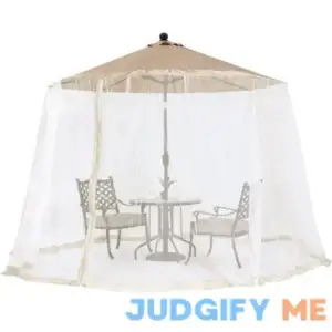 Outdoor WIND Outdoor 7.5ft-11ft Patio Umbrella Table Cover Mosquito Polyester Netting Screen