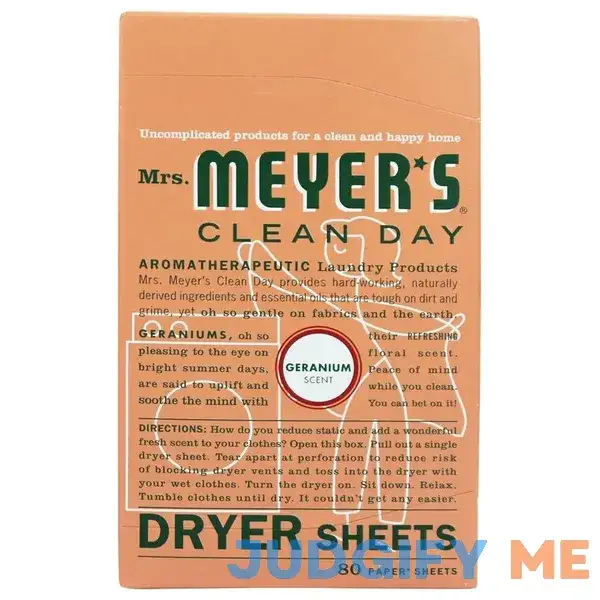 Mrs. Meyer's Clean Day Dryer Sheets Mrs. Meyer's Clean Day Dryer Sheets
