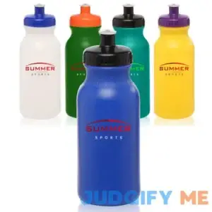 20 oz Water Bottles with Push Caps - Sample