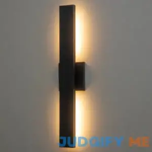 Anabrenda Black 2 Bulb 22'' H Integrated LED Outdoor Armed Sconce Wade Logan
