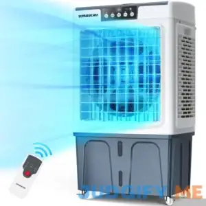 used Open Box Vagkri 2100cfm Air Cooler Evaporative Cooler 24H Timer Gray Missing Accessories