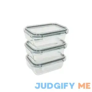 Sedona 6 Piece Rectangle Glass Storage Container Set