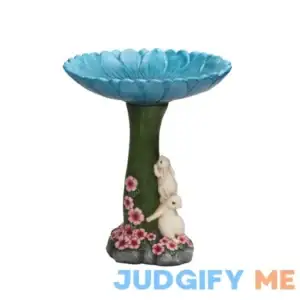 Style Selections A06-773 Sunflower Colorful Plastic Complete Birdbath