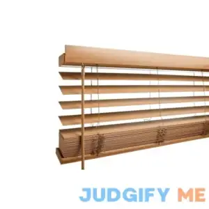 Blinds.com Custom Window Faux Wood Blinds Premium Cordless 2 1/2 Inch Faux Wood Blinds