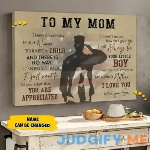 Custom Canvas Prints Soldier For Mom - Soldier Custom Poster - Soldier Poster Prints - Soldier Vintage Posters - American Soldier Poster Canvas