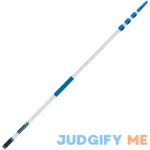 Unger 24 ft. Aluminum Telescopic Pole with Connect and Clean Locking Cone and Quick-Flip Clamps