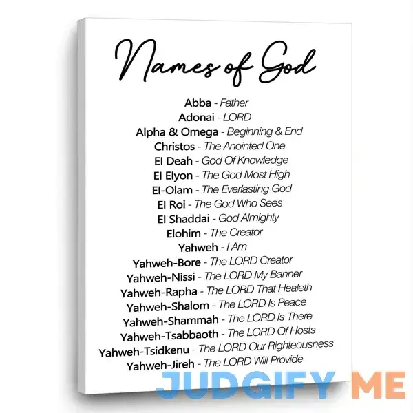 God Names Poster Print Bible Verse Canvas Painting for Home Decor Names of God Wall Art Yahweh Poster Minimalist Black and White Wall Art Christian God Names Poster Print Bible Verse Canvas Painting for Home Decor Names of God Wall Art Yahweh Poster Minimalist Black and White Wall Art Christian
