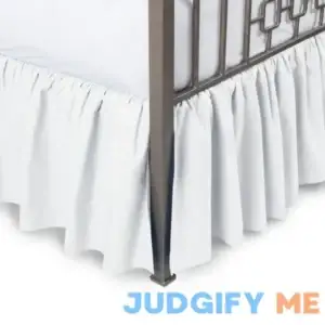 Ruffled Bed Skirt with Split Corners