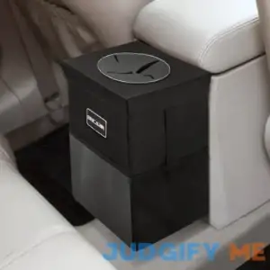 Beicarin Car Trash Can with Lid Bag Hanging Storage Pockets Leak-Proof Organizer Collapsible and Portable Waterproof Garbage Bin