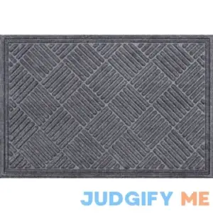 Apache Textures Smoke 24 In. x 36 In. Carpet/Recycled Rubber Door Mat