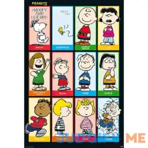 POSTER STOP ONLINE Peanuts - TV Show Poster Snoopy and Friends (Size 27" x 40") (Poster & Poster Strip Set)
