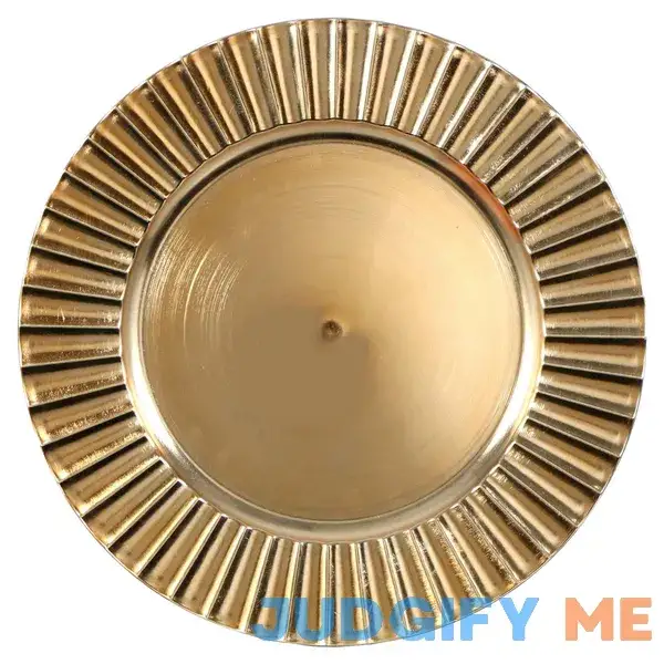 Gold Fluted Charger Plates Gold Fluted Charger Plates