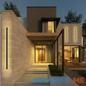 Ozarke Svelte Outdoor Linear Wall Lamp