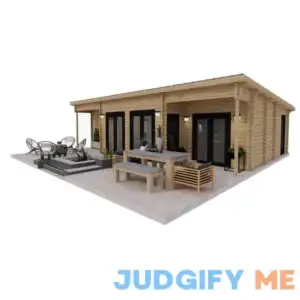 Nordic J68 33 ft. 3 in. x 19 ft. 3 ft. 1 in. with 14 ft. 3 in x 3 ft. 5 in. Bay Area вЂ‹692 sq. ft. Log Cabin Kit