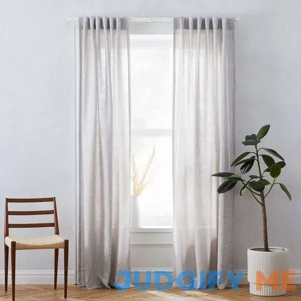 Crossweave Curtain + Blackout Panel Crossweave Curtain + Blackout Panel