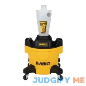 DEWALT Dust Separator with 6 Gallon Poly Tank 99.5% Efficiency Cyclone Dust Collector