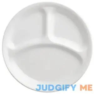 Corelle Livingware Winter Frost White 10-1/4 Divided Dinner Plate