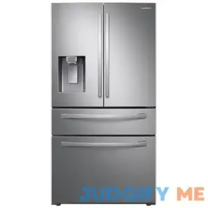 Samsung 28 cu. ft. 4-Door French Door Refrigerator with FlexZone Drawer in Silver(RF28R7201SR/AA)