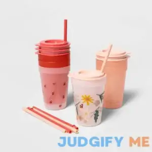 Pillowfort 18pc Plastic Kids' Drinkware Set Green